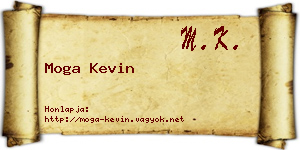 Moga Kevin névjegykártya